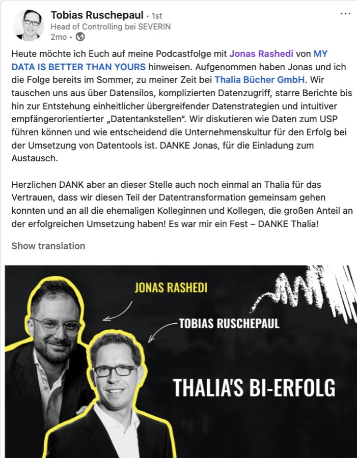 Tobias Ruschepaul über die Thalia-BI-Folge
